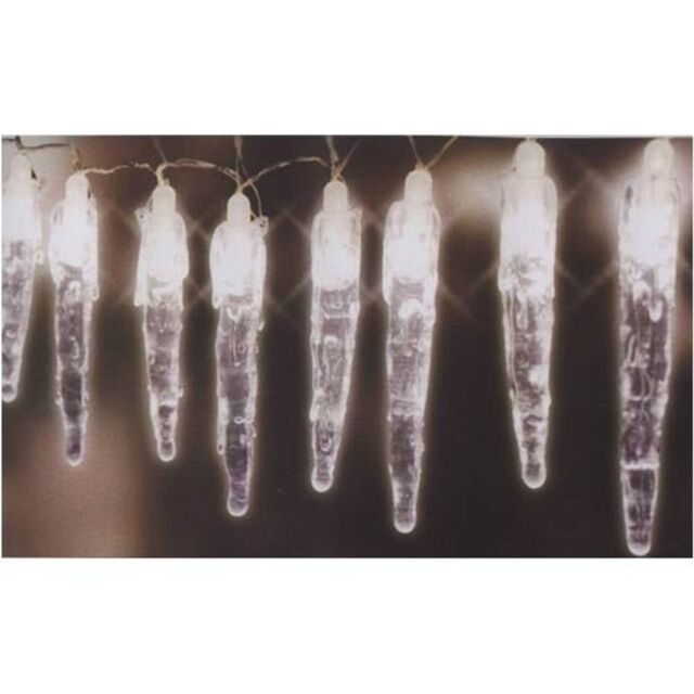 Icicle String Lights 10 Mini Lights Winter Christmas Snow Ice