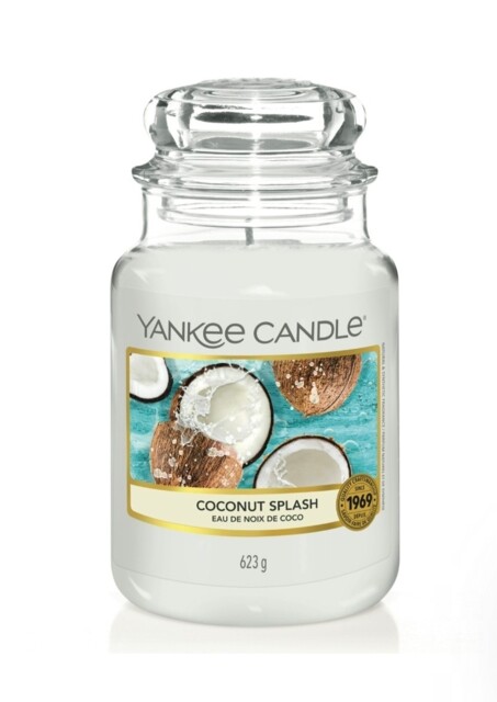 Yankee Candle Coconut Splash Candle Large Jar 623g, Scented Candle