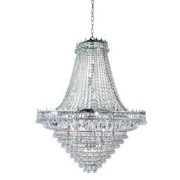 19 Lights Chrome Frame Ceiling Fitting Chandelier Light With Trimmed