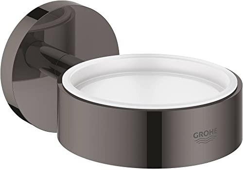 Essentials Glass/soap Dish Holder Hard Graphite 40369a01