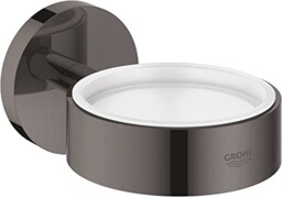 Essentials Glass/soap Dish Holder Hard Graphite 40369a01