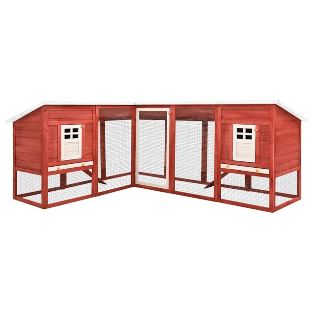Solid Fir Wood Outdoor Rabbit Hutch With Run Pet House Multi Colours