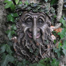Large Wise Tree Man Garden Wall Plaque Greenman Ornament Sculpture