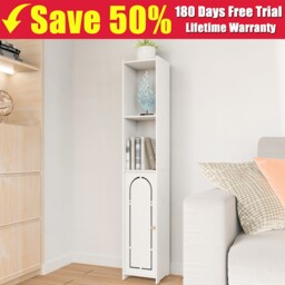 Tall Waterproof Bathroom Storage Cabinet Free Standing Cabinet