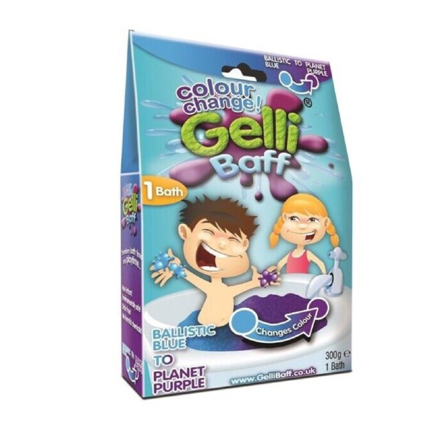Gelli Baff Color Change Blue Purple Turn Water Into Goo Jelly Bath