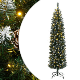 Artificial Slim Christmas Tree 150 Leds 150 Cm Vidaxl