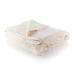 Minky Homecare Super Soft Luxury Throw - Cream - King (215x225cm)