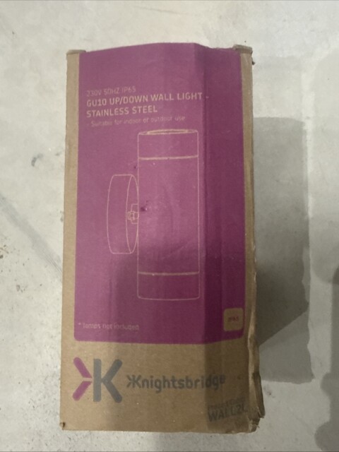 Knightsbridge Ip65 Stainless Steel Up And Down Light Gu10 Fitting -