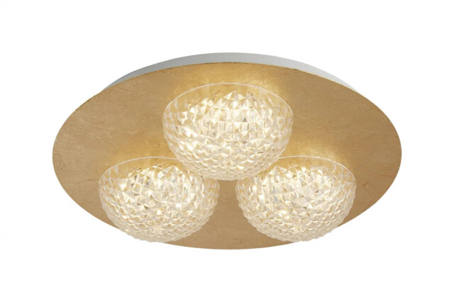 Ceiling Light Gold Celestia 3 Led Leaf Searchlight 32511-3go