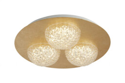 Ceiling Light Gold Celestia 3 Led Leaf Searchlight 32511-3go