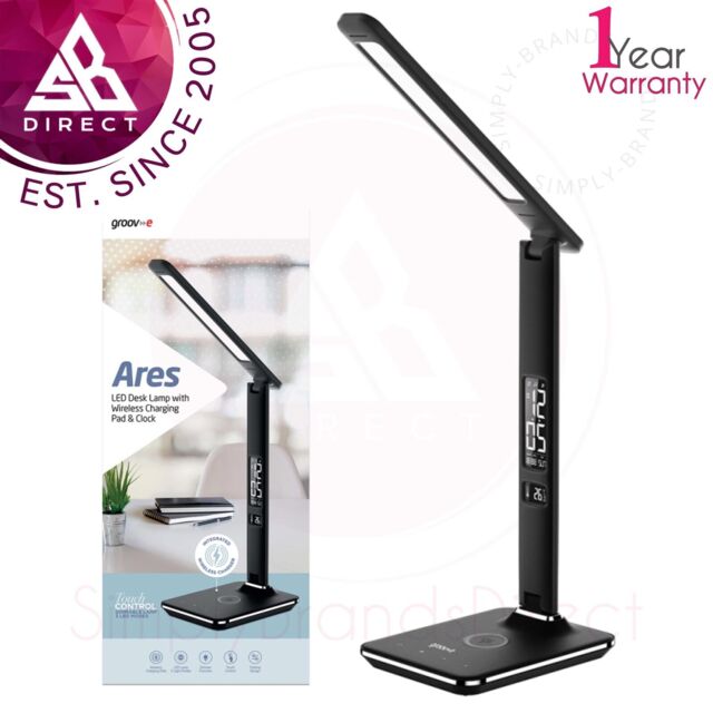 Groov-e Ares Multipurpose Desk Led Lamp With Wireless Charging Pad &