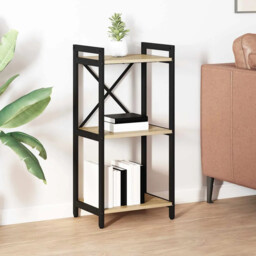 Bookcase Sonoma Oak 40 X 30 X 83 Cm Engineered Wood Vidaxl