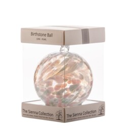 Sienna Glass Birthstone Ball – 10cm June 11 X 11 X 14 Cm,