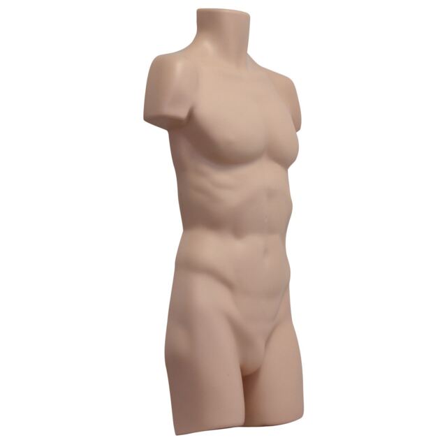 Male Hanging Body Shop Display Form Mannequin Tanned