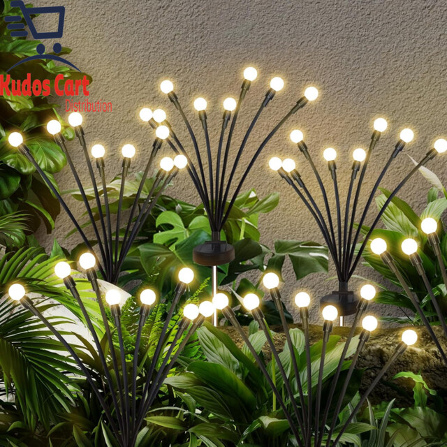 Firefly Decorative Solar Lights 2 Pack Waterproof Outdoor Garden Patio