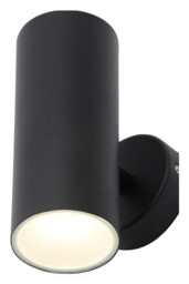Outdoor Light Black Melo Double Led Spot Ip65 4000k Zink