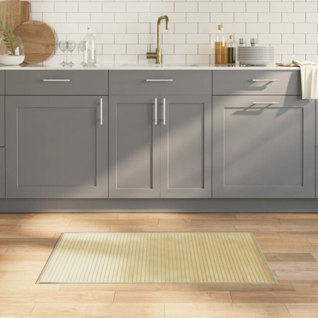 Bamboo Rug 60x100 Cm Light Natural Bamboo Slat Anti-slip Breathable