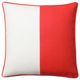 Ikea Malinmaria Cushion Cover 50 X 50 Cm 100% Cotton Red White
