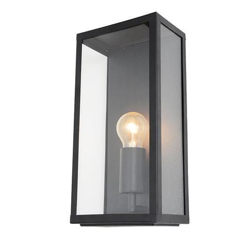 Litecraft Mersey Wall Light Outdoor Box Lantern Ip44 Garden Fitting -
