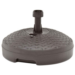 Umbrella Base Brown Rattan Look Plastic 45x28cm 20l Sand/water Fit