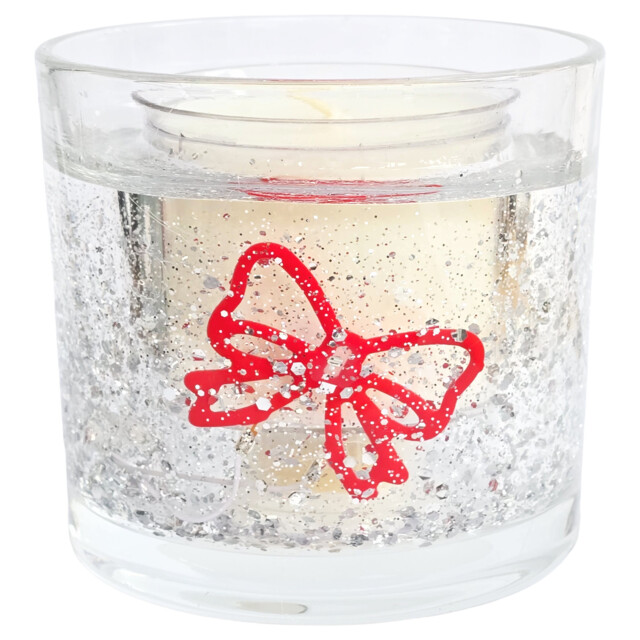 Sainsbury's Bow Candle Led Light Up Scented Refillable Christmas