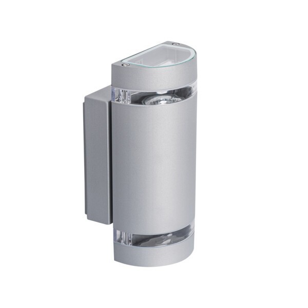 Kanlux Zew Up Down Wall Light Gu10 Ip44 Outdoor Aluminium Warm White