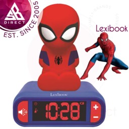 Lexibook Rl800sp Spider-man Night Light Alarm Clock For Kid's│snooze