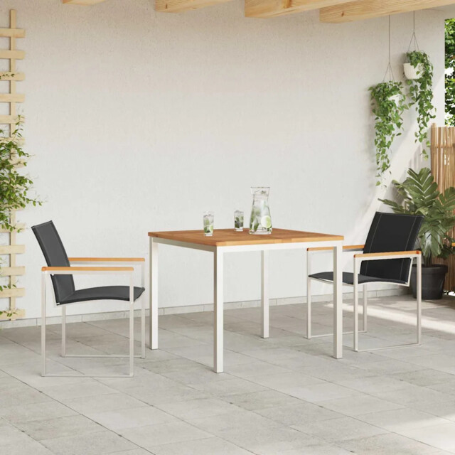 Garden Dining Set 3 Pcs Solid Wood Acacia Vidaxl