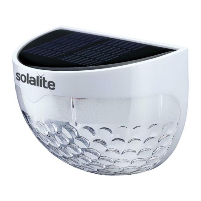 Solar Powered Wall Fence Lights Outdoor Garden Stairway Landscape Lamp