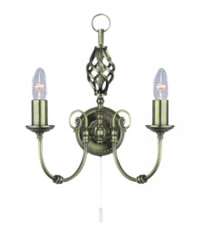 Wall Light Brass Zanzibar Antique Searchlight 8392-2