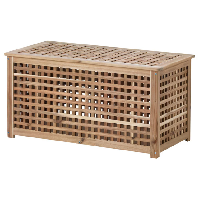 Ikea Hol Storage/side Table Acacia 98x50 Cm Furniture Durable