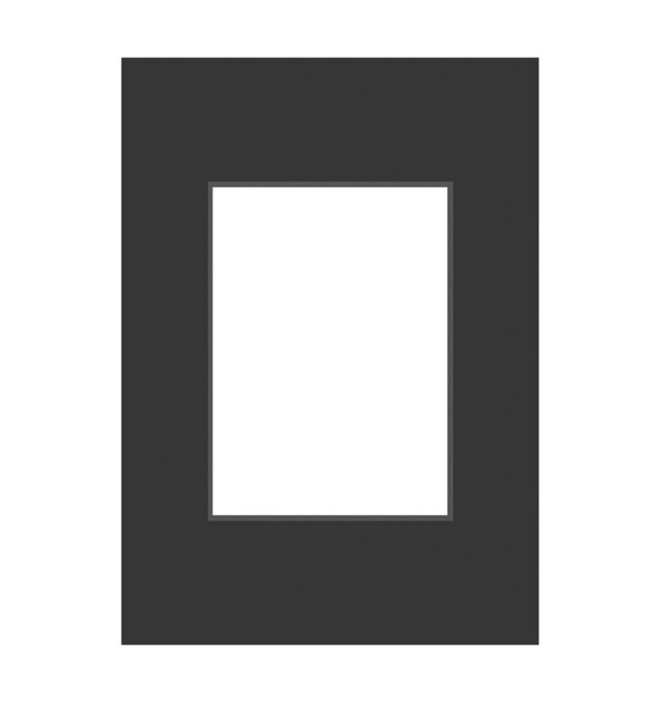 Deha Picture Mount Black A3, 29.7x42cm To Fit Image Size A4, 21x29.7cm