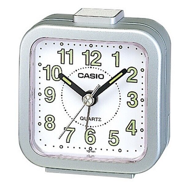 Small Size Travel Clock Tq-141-8jf Casio / Analog