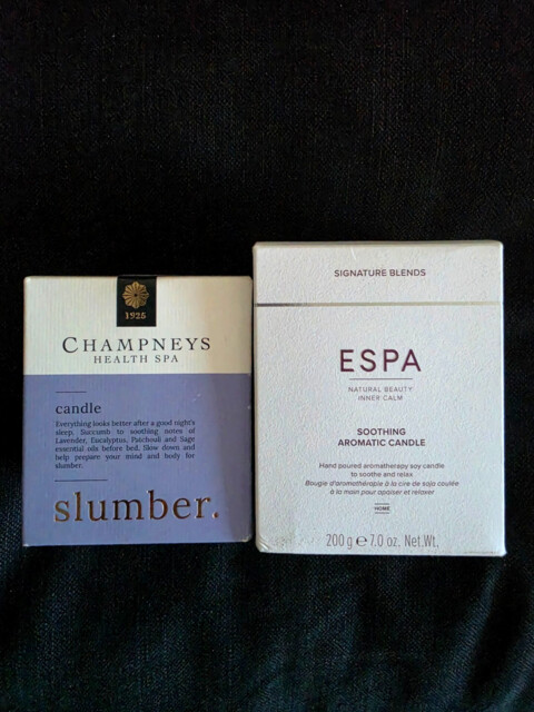 Brand Champneys Slumber Candle 200g & Espa Soothing Aromatic Candle