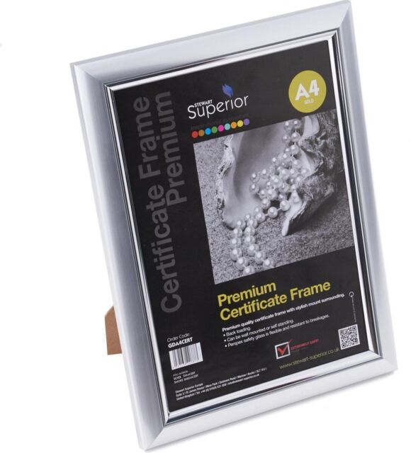 Stewart Superior A4 Certificate Picture Photo Frame Perspex Safety