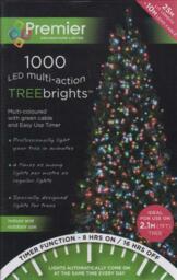 Premier 1000 Led Multi-action Treebrights Christmas Tree Lights With