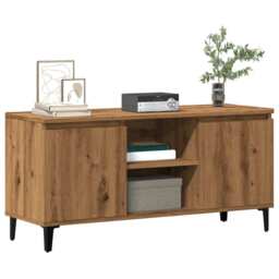 Tv Cabinet Artisan Oak 102x35x50 Cm Engineered Wood Vidaxl