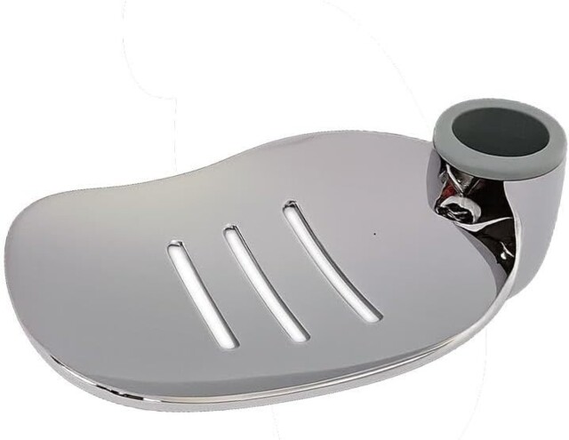 Stylish Modern Chrome Abs Soap Dish With Drainage - For 25mm Shower
