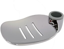 Stylish Modern Chrome Abs Soap Dish With Drainage - For 25mm Shower