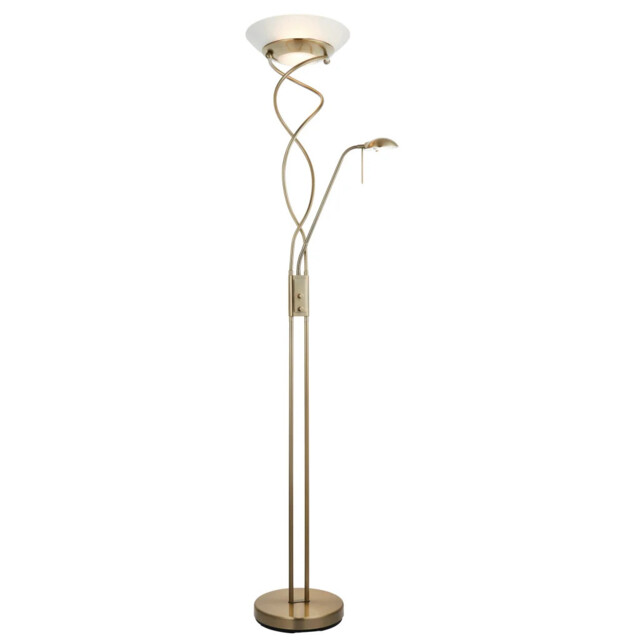 Floor Light Brass Monaco Antique Endon Monaco-an