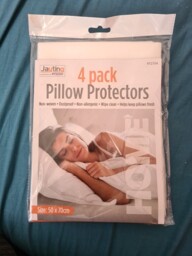 4 Pack Pillow Protector Washable Dustproof Non-allergenic Non Bug
