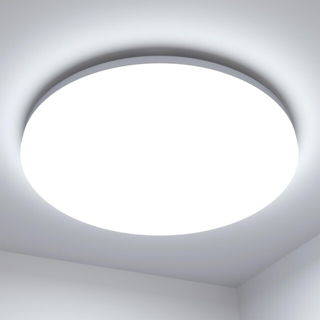 Lepro Bathroom Ceiling Light Daylight White, 2400lm Ip54 Ø28cm, White