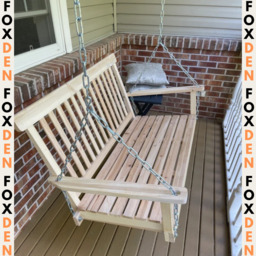 2 Seater Wooden Swing Chair Hanging Garden Swinging Porch Bench And
