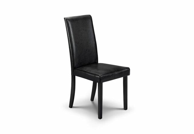 Julian Bowen Hudson Black And Brown Faux Leather Dining Chair