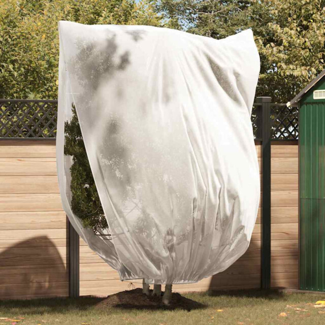 Plant Fleece Cover White 2 X 2.4m Non-woven Fabric Reusable Zip