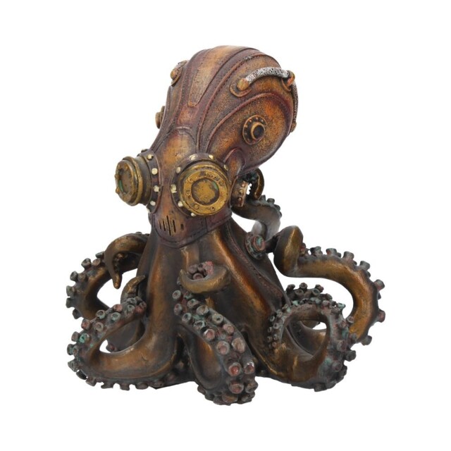 Bronzed Octo-steam Steampunk Octopus Squid Figurine