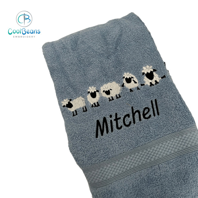 Sheep Towel - Personalised - Flannel / Hand Towel / Bath Towel