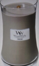 Woodwick Large Hourglass Scented Candle - Fireside - With Crackling