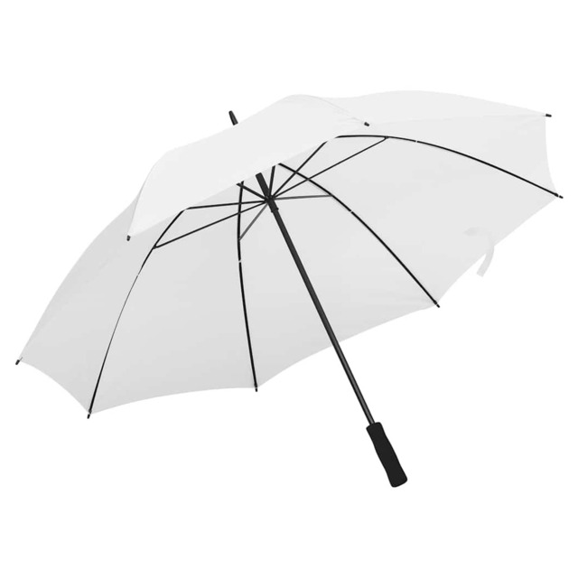 Umbrella White 130cm 190t Pg Fabric Metal Golf Stick Walking Rain 94cm