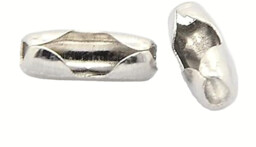 50 Metal Roller Blind Chain Connectors - Silver Beaded Chain Joiner
